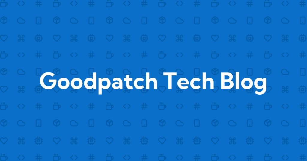 グッドパッチのエンジニアが運営する『Goodpatch Tech Blog』のロゴ画像